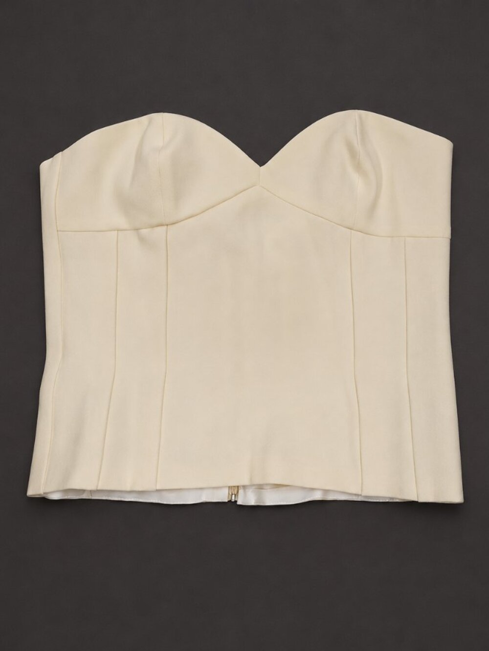 Chic Ivory Strapless Corset Sweetheart Romantic Bachelorette Party Est. Sz. M